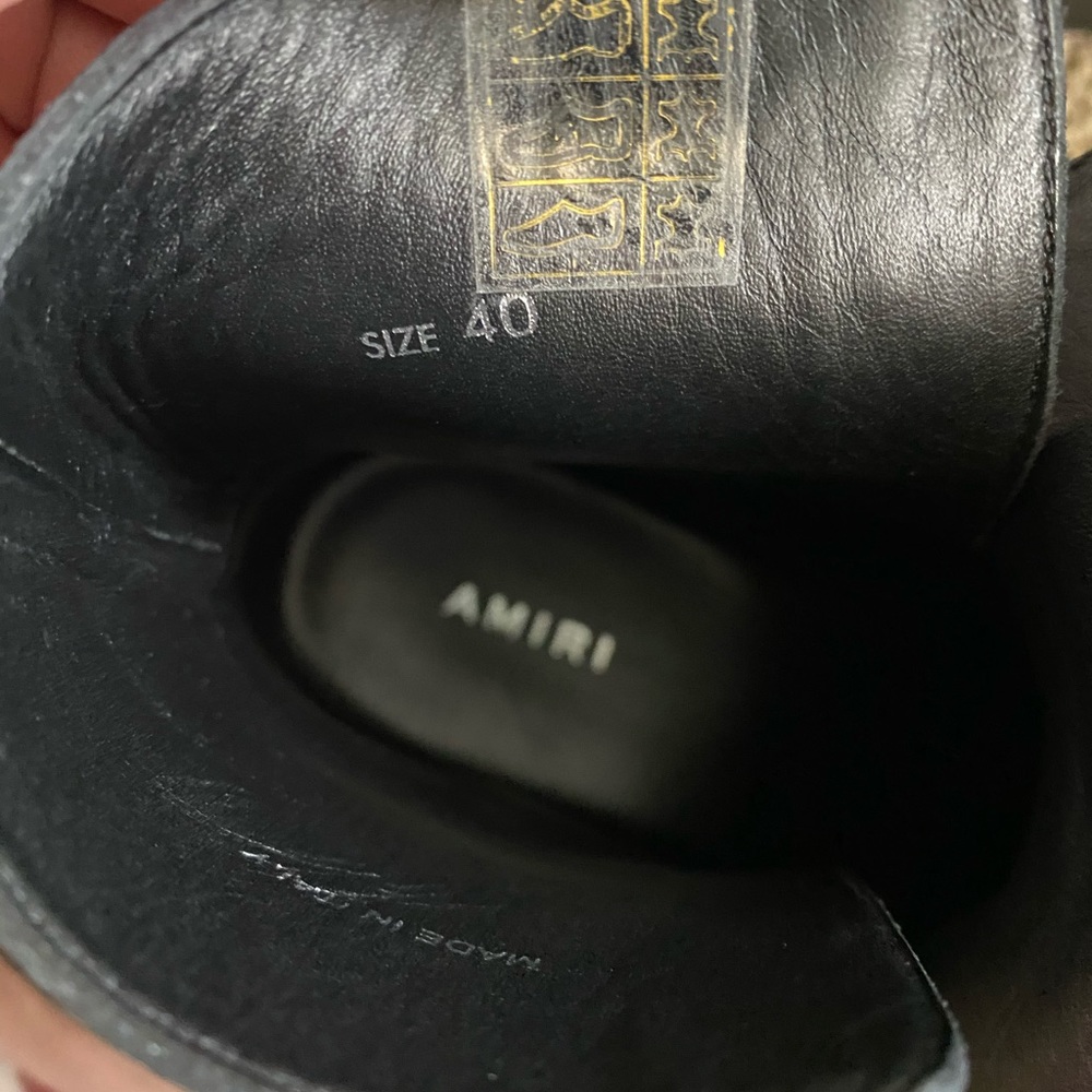 Amiri Black Bandana Buckle Boot - Picture 7 of 8